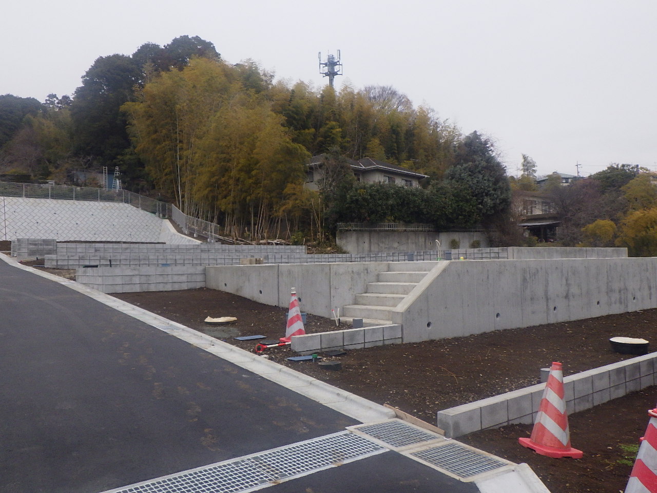 町田市金井宅地造成工事-2